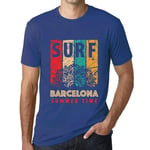 Homme Tee-Shirt Surf D'été À Barcelone - Summer Time Surf In Barcelona - T-Shirt Graphique Éco-Responsable Vintage Cadeau Nouveauté