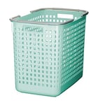 Like-it Panier à linge 58 l, bleu menthe, durable, panier de rangement pour salle de bain, SCB-5, fabriqué au Japon