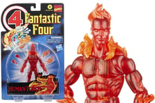 Fantastic Four Vintage Collection Johnny Storm Human Torch Figurine Hasbro