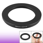 Camera Lens Filter Step Up Ring 58mm to 42mm Adapter Black