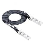 Elfcam® - 10G DAC Câble SFP+ à SFP+ 10Gb Câble à Attache Directe, Direct Attach Copper (DAC) Twinax Cable, (3M X 2 Pièces)