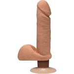 The d by doc johnson dual density dildo perfect d avec ballees vibrant 7 caramel