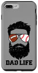 iPhone 7 Plus/8 Plus Football Baseball Dad Messy Hair Beard Football Baseball Dad Case