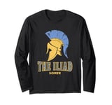 The Iliad of Homer Ancient Greek Helmet Symbol Long Sleeve T-Shirt