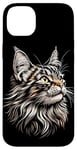 Coque pour iPhone 14 Plus Maine Coon Chat Cat Amoureux des Chats Maine Coon Doux