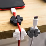 Clips De Support De Câble Pour Bureau,Pince De Câble,Fil Adhésif De Bain,Évaluation Pour L'organisation Du Câble De Charge Usb,Ensemble De 4 Pièces