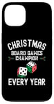 Coque pour iPhone 13 Champion des jeux de société de Noël chaque année