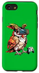 Coque pour iPhone SE (2020) / 7 / 8 Animaux de jeu- Le hibou joue aux jeux vidéo