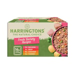 Harringtons Complete Wet Tray Grain Free Hypoallergenic Adult Dog Food Classics Variety Pack 16x400g - Chicken, Lamb, Beef & Duck - Made with All Natural Ingredients