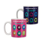 Paladone PP5037TAM Tamagotchi Heat Mug | Sensitive Drinks | Colour & Design Hot | Magic Colour Changing Coffee Tea Cup, Ceramic, 300 milliliters