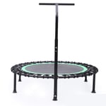 LZZJ 40" Foldable Exercise Fitness Trampoline Rebounder For Adults Kids Home Indoor Gym Cardio Jump Workout Stability Training Tool (Color : Normal Rose Red)