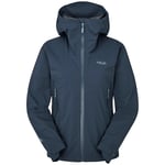 Skalljakke til dame Rab Downpour Light Jacket W TempestBlue