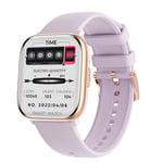 Smart bluetooth watch HD12 purple bracelet waterproof sport fréquence cardiaque santé