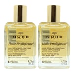 Nuxe Womens Huile Prodigieuse Multi-Purpose Dry Oil 30ml Face Body Hair X 2 - NA - One Size