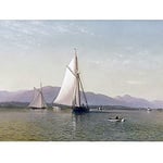 Artery8 Silva The Hudson At The Tappan Zee Painting Art Print Canvas Premium Wall Decor Poster Mural