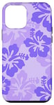 iPhone 12 mini Cute Purple Hibiscus Tropical Floral Hawaiian Flowers Island Case