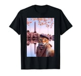 Funny Cat Selfie Washington DC Monument Cherry Blossom T-Shirt