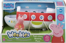 Peppa PIg Push-along Wobbily Plane Air Jet Inc Peppa Figure