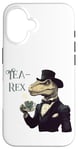 Coque pour iPhone 16 Tea-Rex Meme Funny T Rex avec tasse