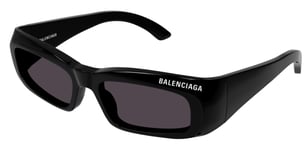 Balenciaga Lunettes De Soleil Homme Femme BB0266S 0266S 57 001 Noir