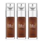 3 L'OREAL TRUE MATCH SUPER BLENDABLE LIQUID FOUNDATION ESPRESSO 10.R/10.C SEALED