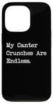 Coque pour iPhone 13 Pro My Canter Crunches Are Endless Funny Equestrian Snack Humour