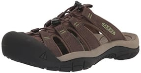 KEEN Men's Newport Closed Toe Slip on Slide Sandals, Canteen/Campsite, 11