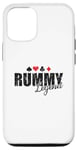 Coque pour iPhone 12/12 Pro Rummy Legend Hobby Jeu de cartes Romme