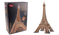 EXPLORA - Tour Eiffel - Puzzles 3D - 540041-314 Pièces - Monument Historique - Niveau 10 - sans Colle Ni Ciseaux - Educatif - Paris - Jeu de Construction - Cadeau - Maquette - À Partir de 10 Ans