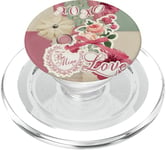 Album de scrapbooking tendance Coquette Rose PopSockets PopGrip pour MagSafe