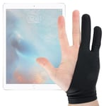 Gant antifriction pour tablette graphique - 2 doigts en nylon & lycra - DURAGADGET