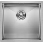 Évier Cuisine Inox Mizzo 40-40 | Cuve 1.2mm Épais Simple Bassin Acier Inoxydable Meuble 45 Angles Inter