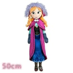 50 cm Frozen Anna Elsa dockor Snödrottning Prinsessa Anna Elsa docka leksaker Stoppade Frozen plysch Barnleksaker Födelsedag Julgåva-i[HK] 50cm anna