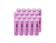 20X Battericelle Grønn Celle 18650 Li-Ion Inr1865026e Icr18650-26J 3,6V 2600Mah