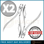 2 X TOE NAIL CLIPPERS FOR THICK NAILS CUTICLES PROFESSIONAL TOE NAIL SCISSORS