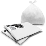 RE-GEN 10L Premium White Heavy Duty Pedal Waste Bin Liner Bags Sacks | 200 Pack