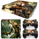 Kit De Autocollants Skin Decal Pour Console De Jeu Ps4 Slim Corps Complet Dieu De La Guerre, T1tn-Ps4slim-0163