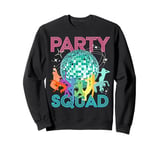 Party Squad a Team Dance Disco Ball Celebration Dancing Crew Sweatshirt