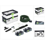 Ctmc sys Aspirateur sans fil mobile 36 v ( 2x 18 v ) classe de poussière m + 2x batterie 4,0 Ah - sans chargeur - Festool