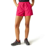 Regatta Womens Travel Light Packaway Shorts, Pink Potion, 16 UK