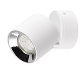 Trio Luminaire encastrable et apparent Guayana 651000131, métal blanc mat, sauf 1x GU10