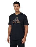 adidas Homme Camo BOS Graphic Tee, Black, M