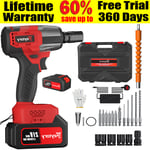 Cordless Impact Wrench Drills Gun High Torque Impact Gun Driver Car Tire Battery