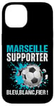 Coque pour iPhone 14 Marseille Supporter Football Cadeau Fan Foot Marseillais