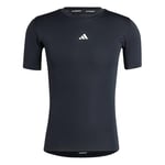 adidas Men's Techfit Compression Training T-Shirt, Black, L