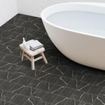 Klinker Ceramiche Keope Elements Lux Port Laurent Svart 15x15 cm