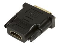 LogiLink - Adaptateur vidéo - liaison double - HDMI femelle pour DVI-D mâle - noir - vis moletées