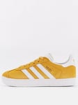 adidas Originals Kids Unisex Gazelle Trainers - Yellow, Yellow, Size 13 Younger