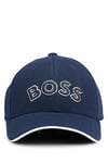 BOSS Mens Cap-US Logo-embroidered cap in woven piqué