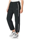 Nike W NP CLN Pant Woven SP, Pantalon de Compression Femme, Black/(Metallic Silver), L